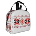 thumbnail image 2 of Reusable Lunch Bag, Insulated Lunch Bag for Women Men - Star Embroidery Pattern Tote Lunch Bag, Picnic School Work Office, 2 of 9