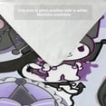thumbnail image 6 of Kuromi-themed Bed Sheet Set Three Piece Set Comfortable And Skin Friendly Unique Design Home Decor Gifts For Family Friends fans54x79Inches（135cm*200cm）, 6 of 6