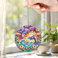 thumbnail image 2 of Lotusprinthandmade Sea Themed Dolphin Lovers Custom Shape Broken Glass Hologram Ornament 6in, Window Decoration For Dolphin Lovers, 2 of 4