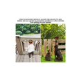 thumbnail image 5 of Pestillo automático negro para puerta de jardín, pestillo automático para puerta de jardín, cerradura para puerta de jardín con 6 tornillos para valla de granja Willow--, 5 of 5