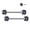 Aqua, variant on BodyJewelryOnline Nipple Barbell Implant Grade Titanium with CZ bezel Set Internally Threaded Women