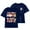 Navy, variant on Flower Girl T-Shirt Boys Short Sleeve Graphic Tees Cute Preppy Shirts Kids Letter Print T Shirt Cotton Funny Summer Tops Youth 3-14Y