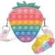thumbnail image 1 of Bolso bandolera de silicona con burbujas, grande y popular para niños y adultos, bolso sensorial con diseño de dibujos animados., 1 of 5