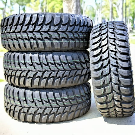 Set of 4 Crosswind M/T 285/65R18 125/122Q E 10 Ply mud Light Truck Tires