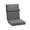 Carbon Black, variant on BPS 20x20x4 Inch 1 Piece Outdoor Chair Cushion, High Back Patio Seat Cushion for Dining, Light Gray