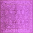 thumbnail image 1 of Ahgly Company Indoor Square Oriental Purple Traditional Area Rugs, 6' Square, 1 of 4
