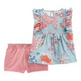 thumbnail image 1 of Set 2 Piezas C/Short Child of Mine Niñas 5T Estampado floral Azul, 1 of 3