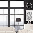 thumbnail image 5 of Silent Analog Wall Clock with Hygrometer Thermometer, Retro Silver Bezel Ivory Dial for Indoor/Outdoor Use, 5 of 5