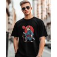 thumbnail image 1 of Mens T-Shirts,Cat Warrior Cartoon Short Sleeve T Shirts for Men Crew Neck Tees,Loose Fit Casual T-Shirts for Teens Boys, 1 of 8