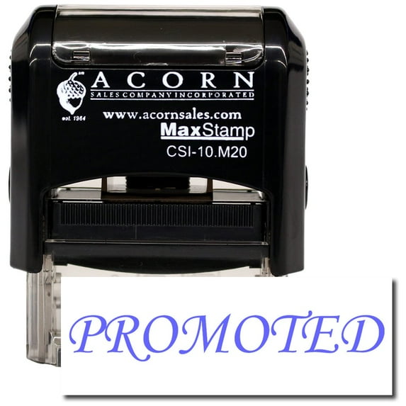 Self-Inking Promoted Stamp with Green Ink