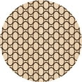 thumbnail image 1 of Ahgly Company Machine Washable Indoor Round Transitional Sienna Brown Area Rugs, 4' Round, 1 of 7