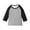Gray2, variant on zbxnLI 3/4 Sleeve Shirts for Girls Boys Color Block Raglan T-Shirts Kids Crew Neck Casual Tees Tops