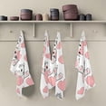thumbnail image 5 of SKYSONIC Valentine's Day Love Heart Kitchen Towel Set of 4, Super Soft Absorbent Hand Towel Tea Towel Home Restaurant Tableware Cleaning Rag for Kitchen, Hotel, Beach, Bathroom, Gym, etc., 5 of 7