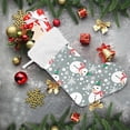 thumbnail image 6 of Coolnut Christmas Stockings Snowman Design , 1 Pack 17.7" Xmas Fireplace Santa Socks Christmas Tree Hanging Stockings Decoration for Christmas Holiday Xmas Gift, 6 of 6