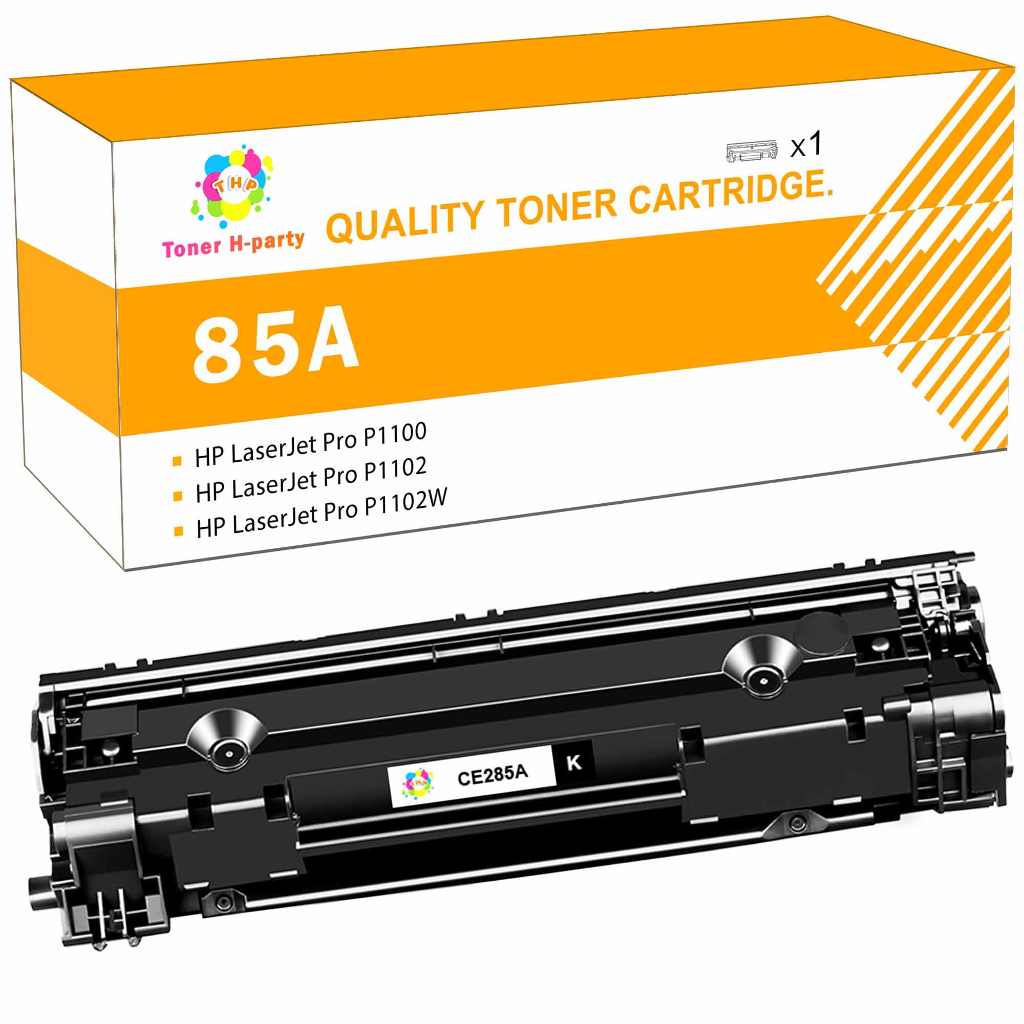 Toner H-Party 1-Pack Compatible Cartridge for 85A CE285A P1102w Toner Replacement Used for HP Pro P1102w M1212nf P1102 P1109w M1217nfw 1102w Printer Ink (Black,1-Pack) - Walmart.com