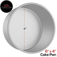 thumbnail image 2 of Last Confection 6" x 4" Aluminum Round Cake Pan - Professional Bakeware, 2 of 7