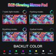 thumbnail image 5 of Wireless Charging Mouse Pad Large RGB Gaming Desk Mat 13 Light Modes Mousepad 35.4x15.7 Abstract Hand Drawn Doodle, 5 of 6