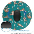 thumbnail image 4 of Disketp Giraffes Doing Various Yoga Small Mouse Pad 7.9x7.9 Inches,Washable Round Mousepad For Office Laptop Computer,Non-Slip Rubber Base Mouse Pads For Wireless Mouse, 4 of 9