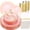 Pink and Gold, variant on WELLIFE FESTIVE 175 Pcs Plastic Dinnerware Set (25 Guests), Blue Disposable Plates With Gold Rim, Hammered Party Plates Set Include Dinner Platos, Dessert Platos, Cups, Cutlery And Napkins for Party