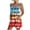 S-Multicolor, variant on Womens 4th of July Rompers Womens Rompers for Summer Women's Jumpsuits Womens Rompers and Jumpsuits Women's Comfortable Casual Suspender Independence Day Printing Shorts Pocket Jumpsuit Shorts