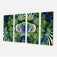 thumbnail image 2 of Green Magical Fairy Pattern - Floral Canvas Art Print, 2 of 3