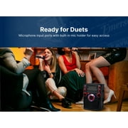 Emerson Portable Bluetooth Karaoke System with 7 LCD Display and Mic Input