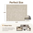 thumbnail image 5 of SIXHOME 9'x12' Vintage Distressed Area Rug Soft Washable Non-Slip Carpet American Classic Retro Rug with Geometric Rugs for Living Room Bedroom Neutral Home Decor Beige, 5 of 9
