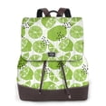 thumbnail image 1 of Disketp Green Various Lemons Mochila de Cuero para Mujer, Bolso de Espalda Antirrobo con Estilo para Viaje, Trabajo y Uso Diario, 1 of 4