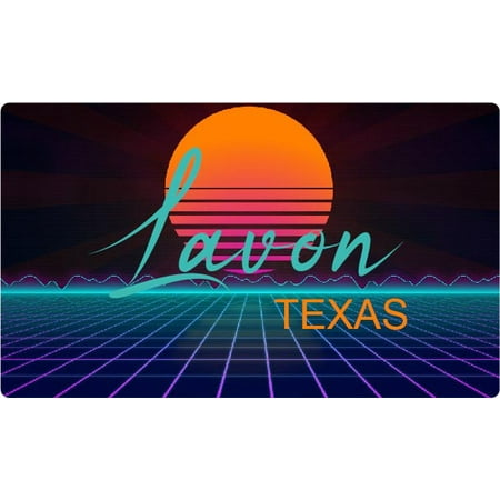

Lavon Texas 4 X 2.25-Inch Fridge Magnet Retro Neon Design