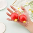 thumbnail image 3 of Double Pumpkin Percussion Instruments Balls Rattle African Instrument Music Shaker (Red), 3 of 5