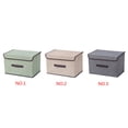 thumbnail image 2 of Bearachild Caja de almacenamiento plegable de tela para el hogar, organizador de ropa multiusos plegable, caja portátil no tejida a prueba de busto Almacenamiento y organización del hogar beige Bearachild HA0081-02B, 2 of 6