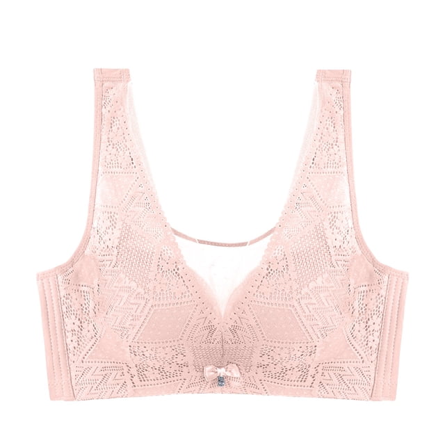 Women's Fashionable Casual Light Sexy Adjustable Lace Cup Less Rim Less Vest Style Thin Cup Bra