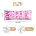 thumbnail image 2 of Naloa Best Mom ever Super Soft 20x60 Body Pillow Case,Long Side Hidden Zipper（PILLOWS ARE NOT INCLUDED）, 2 of 6