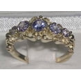 thumbnail image 2 of LBG 14k Yellow Gold Natural Tanzanite Womens Promise Ring - Size 5.5, 2 of 4