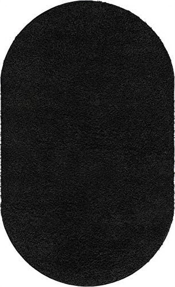 everyday rug black 5x8 oval rug perfect for kitchens, and more dining