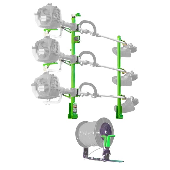Green Touch Industries 3 Position Line Trimmer Rack & Trimmer Spool Rack