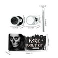 Black White Face Body Paint Safe Non Toxic Face Paint Suit for Adult Full Coverage Face Paint
