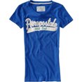 thumbnail image 1 of Aeropostale Camiseta atlética gráfica para mujer, azul, extra pequeña, 1 of 1