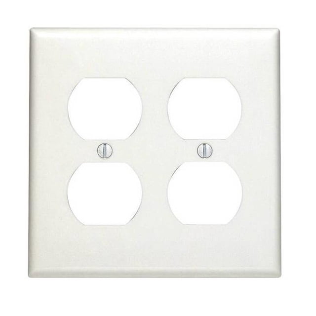 Plaque Murale en Nylon pour Récipients à 2 Boutons&44; Blanc