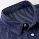 thumbnail image 4 of Blusa y camisa de manga larga con cuello vuelto para hombre, color liso, informal, a la moda, con bolsillos, solapa, manga larga, botones, cárdigan, abrigo, blusa de poliéster para hombre, 4 of 8