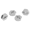 thumbnail image 4 of Adaptadores de bujes de rueda hexagonales de aleación de aluminio de 4 Uds. De 12mm con pasadores de eje para piezas de coche TRAXXAS 1/16 RC plateados, 4 of 12