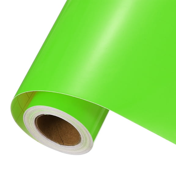Uxcell Light Green Permanent Vinyl, 12 Inch x 14ft Adhesive Vinyl Roll for Decal Cutting, Signs, Scrapbooking, DIY Craft, Home Decoration