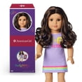 thumbnail image 1 of American Girl Truly Me 18-inch Doll #121 with Brown Eyes, Dark-Brown Hair, Lt-to-Med Skin, T-shirt Dress, For Ages 6+, 1 of 5