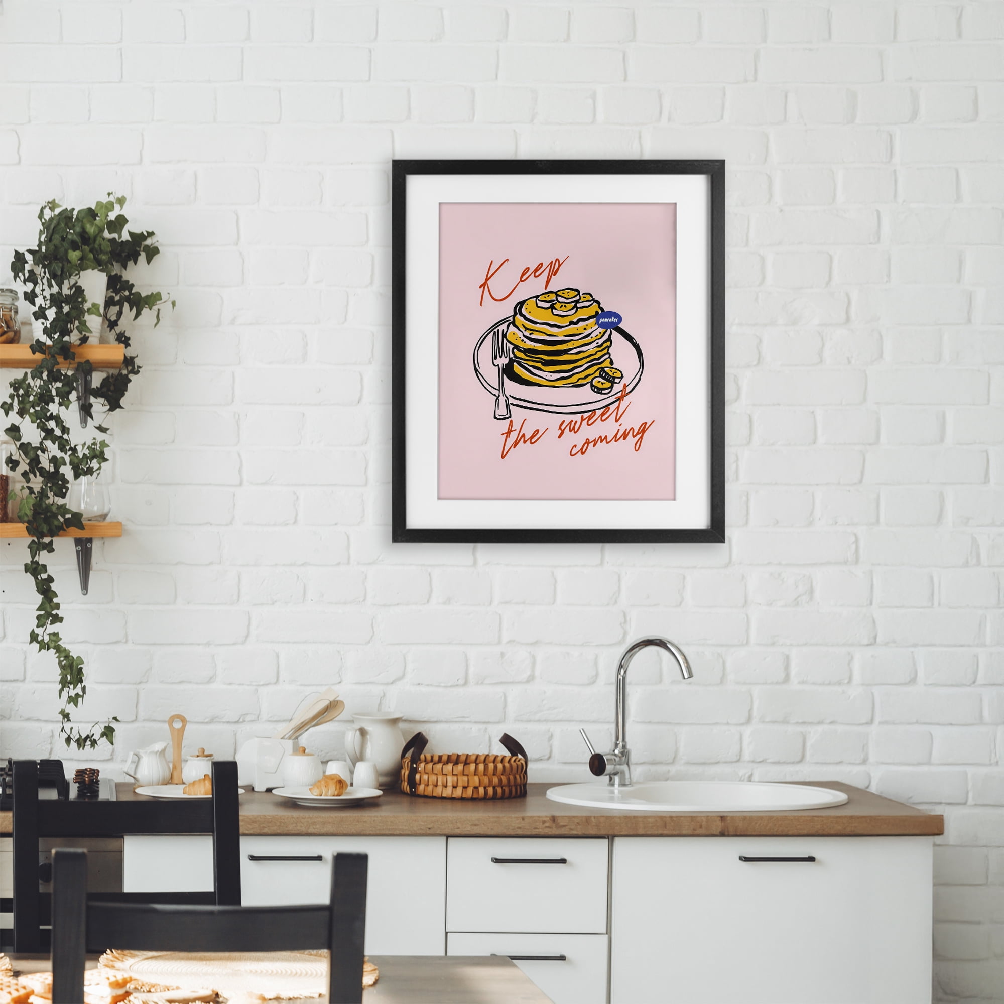 Stupell Industries Keep The Sweet Coming Black Framed Print Under Glass, design by The Prints Vibe