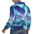 thumbnail image 6 of Fotbe Men's Hoodie with Night At Lake Aurora 1 Pattern - Kangaroo Pocket Pullover Hooded Sweatshirt, Perfect for Daily Wear, Travel, and Home-3X-Large, 6 of 7