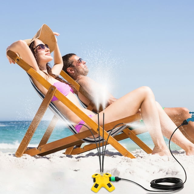 Sistema de nieve de pie para patio y jardín - Nevera portátil exterior con anillo y base flexibles - Configuración sencilla para barbacoa, piscina y jardín