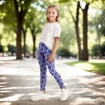 thumbnail image 7 of Gubotare Girls Uniform Pants Girls Leggings Soft Comfortable Athletic Leggings for Girls Size 6-7 (Purple,6-7 Years), 7 of 7