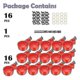 thumbnail image 3 of 16 Pack Automatic Chicken Waterer Cups Poultry Waterers Poultry Water Feeder Chicken Water Cups Wit, 3 of 5