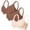 Brown, variant on Jelly Bras For Women Womens Wireless Soft Bra Full Coverage All Day Comfort Everyday Wear 3 Pack S-Xl