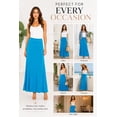 thumbnail image 5 of Women's Elegant High Waist Foldover Maxi Skirt, 5 of 6
